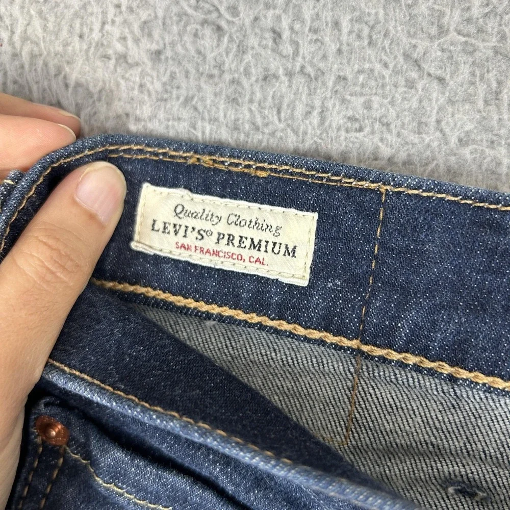 Levis 541 Jeans Mens 40x34 Blue Denim Taper Stretch Premium Big‎ E